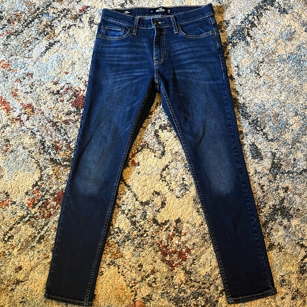 Hollister dark washer skinny jeans
